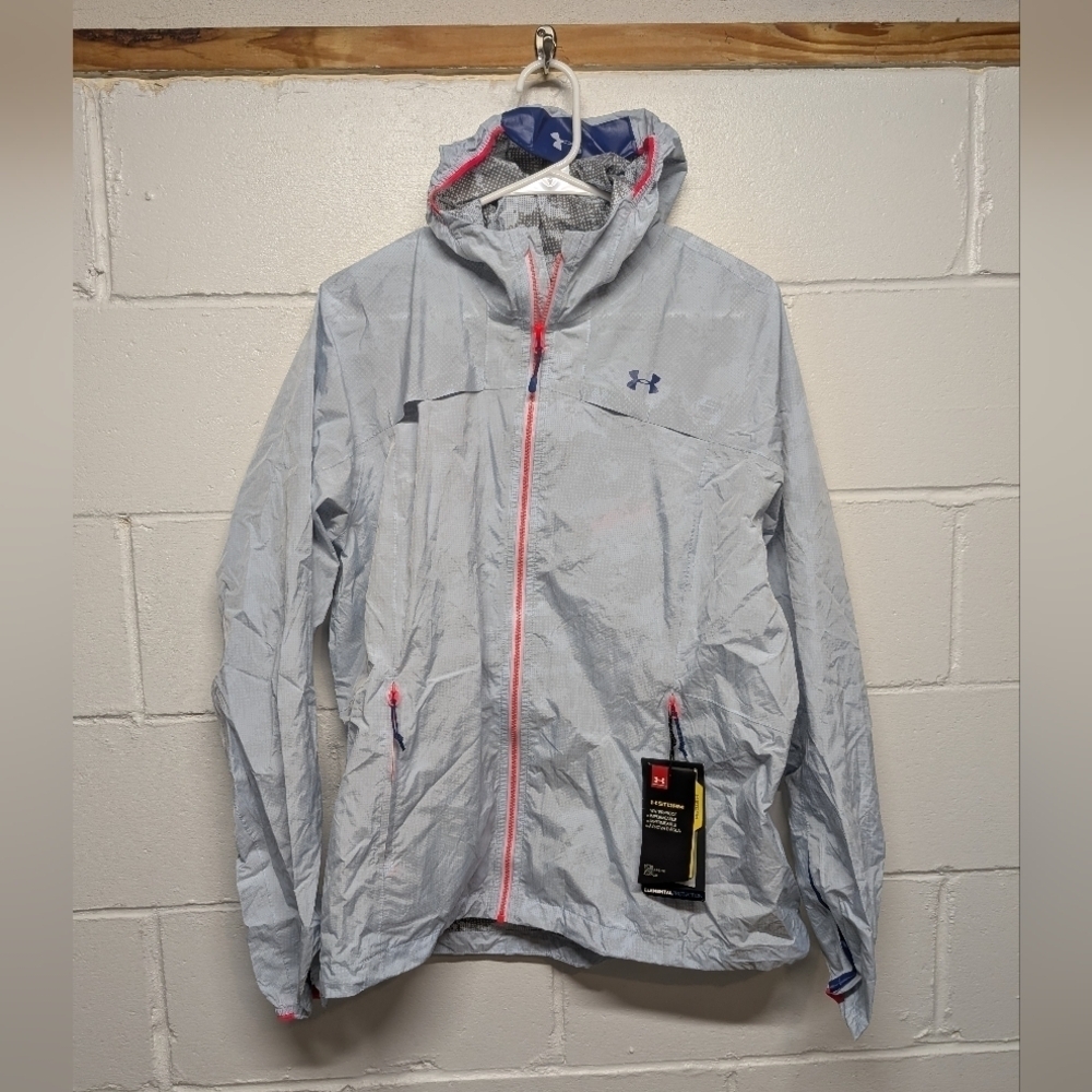 Under Armour Scrambler Women's Waterproof Pertex Shield Jacket XL New Tags Blue